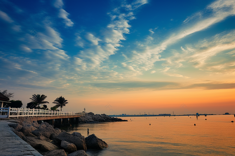 风景区海景干净唯美简约夏日,高清,摄影图,摄影图片,图片大全,摄影图免费下载